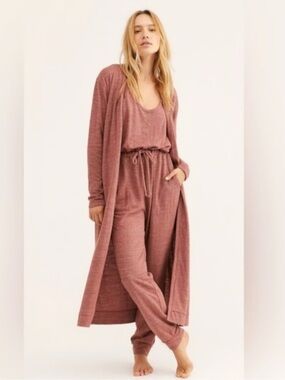 Free People Beach Bicoastal Set Jumpsuit & Cardigan